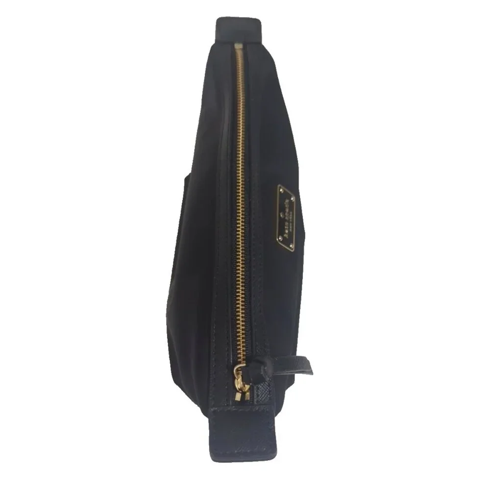 Kate Spade Jodi Wilson Road Black Nylon Accessory Pouch Makeup‎